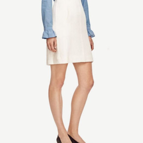 Ann Taylor Size 2 Red Side Pocket Wool Blend Skirt - Picture 4 of 4